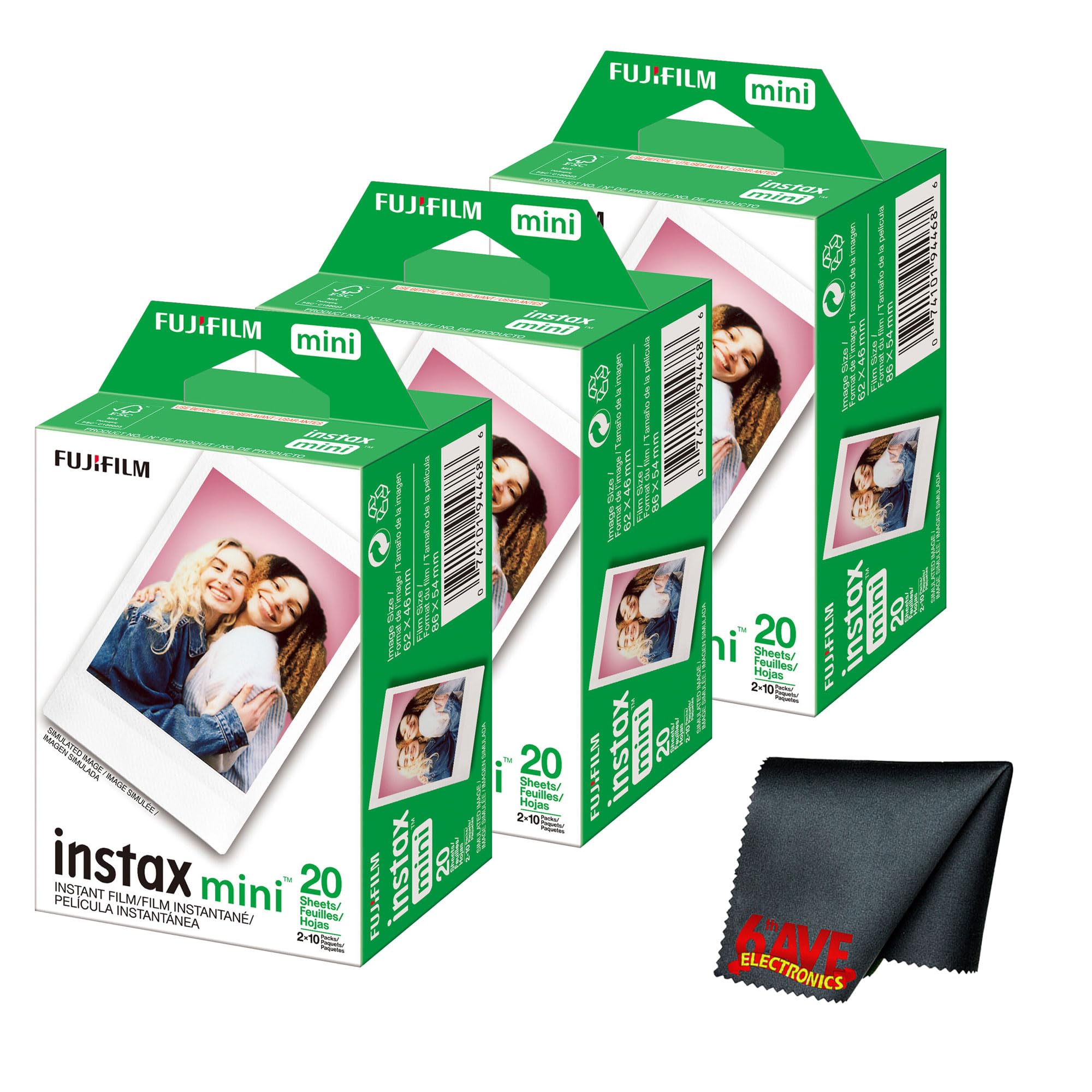 Amazon.com : Fujifilm Instax Mini Instant Camera Film (60 Photo